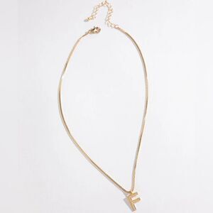 Ricki's New With Tag Gold Monogram Letter F Necklace